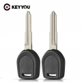 Keyyou Right/left Blade For Mitsubishi Colt Outlander Mirage Pajero Without Chip Car Transponder Remote Key Case Shell Fob Case