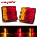 2PCS 12V 24V 10 LED Rear Side Tail Light Brake Waterproof Lamp Indicator Turn Signal Truck UTE Trailer Caravan Lorry Van Boat|Tr