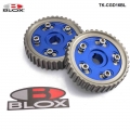 2pcs Adjustable Racing Cam Gear Timing Gear Pulley Kit For Honda Civic D15 D16 Sohc 88-00 Inlet And Exhaust Tk-cgd16bl - Engine