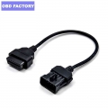 10Pin OBD OBD2 Connector Cable Works For Vauxhall / Opel OPCOM Diagnostic Adapter Opel 10 Pin to OBDII 16 Pin |Car