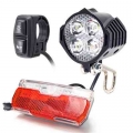 Wexplore Electric Bike Front And Ebike Rear Light Set Input 12v 24v 36v 48v 60v Built