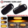 For Audi A3 S3 8p A4 S4 Rs4 B6 B7 A6 S6 Rs6 C6 05-08 Dynamic Turn Signal Light Led Side Marker Fender Sequential Indicator Lamp