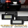 18smd Led Number Car License Plate Light Lamp For Porsche Cayenne 958 92a 9y0 911 997 991 992 Macan 95b Boxster Cayman 987 981 -