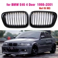 Car ABS Front Bumper Radiator Kidney Grilles Gril For BMW E46 3 Series 1998 1999 2000 2001 Car Styling|Racing Grills| - Office