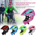 TOMSHOOH Kid Bike Full Face Helmet Children Safety Riding Skateboard Rollerblading Helmet Sports Head Guard with Taillight|Bicyc