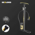 BEELORD Bicycle Super Pump with Max 160PSI Gauge High Pressure Pump with Pressure Gauge Bike Tire Inflator Bicycle Accessories|B