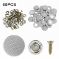 60pcs Car Interior Roof Buckles Headliner Ceiling Cloth Fixing Screw Cap Repair Automotive Care Fabric Buckle Rivets Retainer|Nu