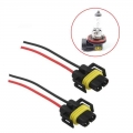 2 Pcs H11 H8 Wire Harness Socket Female Adapter For Headlight Fog Light - Wire - ebikpro.com