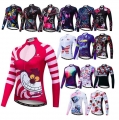 2021 Women's Cycling Jersey Ropa Ciclismo Maillot Bike Jersey Winter Long Sleeve Bike Shirts Tops Ladies Bicycle Clothing We