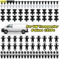 120pcs 6 Sizes Car Door Trim Panels Clips Auto Body Push Pin Rivet Interior Roof Carpet Retainer For Vw Transporter T4 T5 T6 - N