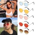 Oval Sunglasses Women Men's Shades Mirror Sunglasses Glasses Metal Small Frame UV400 Vintage Eyewear Beach Sexy Accessories|