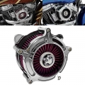 Rsd Motorcycle Turbine Air Cleaner Chrome Filter For Or Harley Sportster Xl Dyna Street Bob Softail 00-21touring Street Glide -