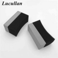 Lucullan 2 PCS U Shape Tire Wax Polishing Compound Sponge ARC Edge Sponge Tyre Brush Accessories|Sponges, Cloths & Brushes|