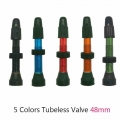 1 PCS 48mm Bicycle Tubeless Presta Valve for Road Bike MTB Tubeless Ready Tire Tyre Valve Presta 48mm|Valve| - Ebikpro.co