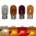 1pcs Car halogen lamp T20 7440 7443 12v w21/5w warm white Amber red brake bulbs Tail Light Stop Light Rear Turn Signal DRL 12v|S