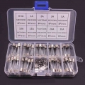 100/72pcs Car Fast blow Glass Fuses Car Glass Tube Fuses 0.2 20A 0.5 30A Assorted Kit for Car Light Inflator vacuum Cleaner|Fuse