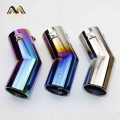 Universal Car Rear Round Exhaust Pipe Tail Muffler Tip Chrome Stainless Steel Automobile Muffler Tip Replacement For Auto Acce|M