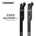 Toseek Seatpost Carbon Mtb Bicycle Seat Offset 20mm Bike Seat Post 27.2/30.8/31.6 Seat For Bicycle Length 350/400mm - Bicycle Se