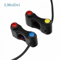 LMoDri Motorcycle Switch Electric Bicycle Scooter 7/8" 22mm Handlebar Switches Headlight Fog Lamp Horn ON OFF Start 2 Butto