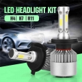 1pc H4 H7 H11 Cob Car Led Headlight Bulbs Hi-lo Beam 36w 16000lm 6000k Auto Headlamp Led Car Light 12v Car Styling Bright - Fog