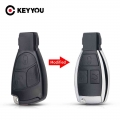 Keyyou Car Key Shell For Mercedes Benz B C E Ml S Clk Cl Modified Replacement Smart Car Key Shell 3 Buttons - Car Key - Officema