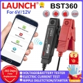 LAUNCH BST 360 Bluetooth Battery Test Clip Analyzer 6V 12V 2000CCA BST360 Voltage tester for x431 device Adnroid / IOS Phone|Car