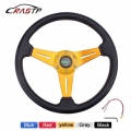 Rastp-racing Sport Steering Wheel Universal 13 Inches 340mm Aluminum+pu Racing Drift Steering Wheel Auto Accessorie Rs-stw019-tp