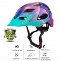 EXCLUSKY Children Bike Helmet Kids Boys Red Mtb Bicycle Helmet Girl Cycling protection Sport Cap Size 50~57cm for 5~13 Years Kid