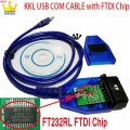 Ftdi Chip Vag 409-1 Vag- Com Vag 409 Kkl Obd2 Usb Cable Obd Scanner Scan Tool Interface For Audi /seat /vw /skoda Kkl 409 Cable