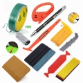 FOSHIO Car Wrap Tools Set Rubber Squeegee Scraper Knifeless Tape Glass Window Sticker Film Tint Install Vinyl Wrapping Tools Kit