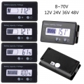 12v/24v/36v/48v Lcd Acid Lead Lithium Battery Capacity Indicator Voltmeter Voltage Electric Motorcycle Scooter Battery Testers T