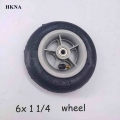 6x1 1/4 Pneumatic Tires Wheels 6*1 1/4 Inflation Wheel for 6 Inch Wheelchair Mini Electric Scooter Accessory|Wheels| - Officem