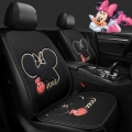 cartoon cute car cushion four seasons general single rear seat cushion goddess winter seat cover seat sets women Cotton hemp| |