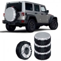 1/2pcs Universal 13-19 19-23inch Car Suv Tire Cover Case Spare Tire Wheel Bag Tyre Spare Storage Tote Polyester Oxford Cloth - T