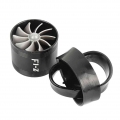 Air Intake Turbo Turbocharger Fuel Gas Saver Fan Black - Turbo Chargers & Parts - ebikpro.com