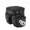 Sahoo 14892 Bicycle Luggage Carrier Pannier 37L Rear Trunk Carryings Bag 3 Pockets Pack Light Reflective Optional Rain Cover|ros