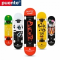 PUENTE 4 Wheel Skateboard Women Double Rocker Skateboard ABEC 9 Bearings Maple Skates Decks Child Long Skate Board for Adults|Sk