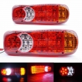 24V Truck LED Tail Light Warning Rear Lamp Boat Trailer Stop Reverse Safety Indicator Lights for Trailer Truck Car taillights|