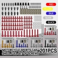 201 PCS Motorcycle CNC Fairing Bolts Kit Screws For YZF 600 1000 R1 R6 R3 R15 R25 T MAX 530 TMAX 500|Nuts & Bolts| - Offic