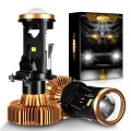 Aileo H4 Led Headlight Bulbs Canbus Lens Mini Projector Lenses Auto Car Lamp Fog Lights 9003/hb2 Hi/lo Beam 30000lm 6500k - Car