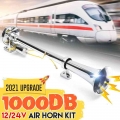 1000DB 12 24V Car Air Horn Tweeter Electric Horn Tubes Air Horn Universal For Automobile Car Train Truck Motorcycle Super Loud|