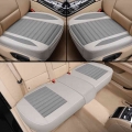 Flax Car Seat Cover Four Seasons Universal Breathable Linen Car Seat Cushion Front/rear Seat Protector For Truck Suv Or Van - Au