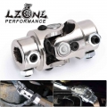 Lzone- 3/4" Dd X 3/4" Dd Nickel Plating Single Steering Shaft Universal U Joint Total Length 83mm (3-1/4") Jr-sjs