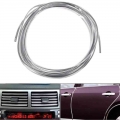 1 Roll 6m Car Styling Mouldings Door Moulding Strip Chrome Car Body Door Edge Moulding Trim Strip Scratch Guard Protector - Styl