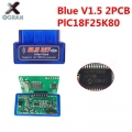 OBDII ELM327 PIC18F25K80 BT V1.5 Auto Scanner ELM 327 2PCB PIC18F25K80 OBDII Diagnostic Scanner Hardware 1.5|Code Readers &