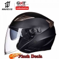 GXT Motorcycle Helmet 4 seasons Half Face ABS Motorbike HelmetMoto Casque for Women/Men Electric Safety Double Lens Casco Moto|H