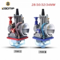 ZSDTRP Motorcycle For Keihin Pwk Carburetor Carburador 28 30 32 34 mm High Speed Refueling 4T PWK Carb Fit 4T 50cc to 300cc|Carb