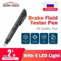 Auto Liquid Testing Brake Fluid Tester Pen 5 Led Indicator Display For Dot3/dot4 Electronic Pen Brake Fluid Oil Tester Digital -