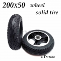 8 Inch 200x50 Wheel Solid Tire with Aluminum Alloy Rim for Mini Electric Scooter Explosion Proof Tubeless Tyre Accessories|Wheel