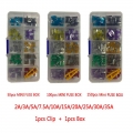 150/100/50PCS Mini Car Fuses with Box Clip Assortment 2A/3A/5A/7.5A/10A/15A/20A/25A/30A/35A Auto Micro Blade Type Fuse Set Truck